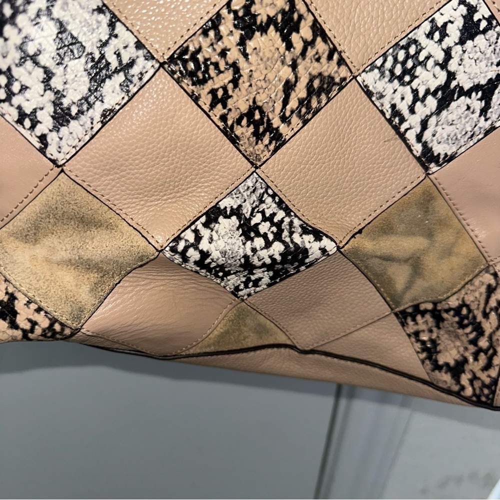 Coach Kelsey Multicolor Leather Patchwork Snakesk… - image 5